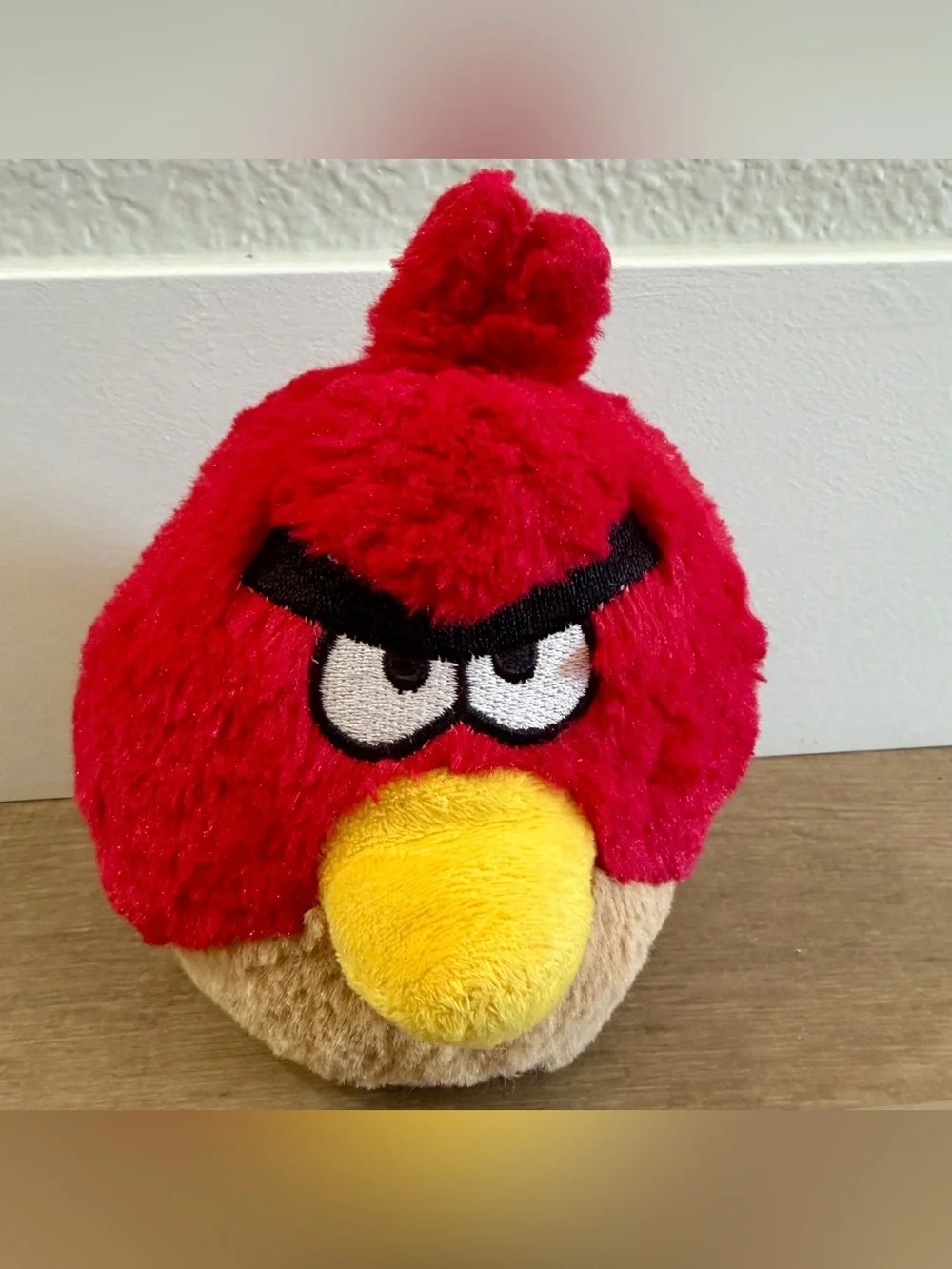 Red Angry Bird Vintage 6” No sound Fun Plush Toy